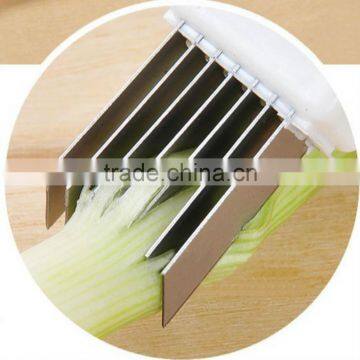 Onion Knife Cutter Graters Slicers Shredder Vegetable Tools Peelers And Zester Multi Chopper Sharp Scallion Kitchen Knife KC1005 photo-4