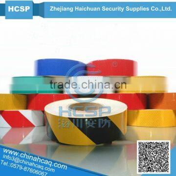 2014 PVC Clear Reflective Hazard Warning Sheeting Tape self adhesive reflective warning sheeting