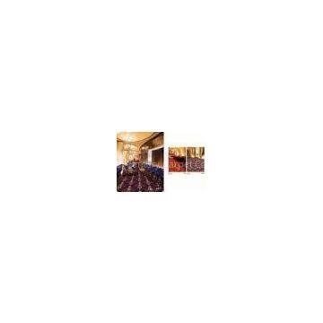 Brown Banquet Hall Carpet With Floral Pattern , Printed Carpet