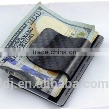 Men's Classic Double Sided Carbon Fiber Money Clip anti-radiation money clip