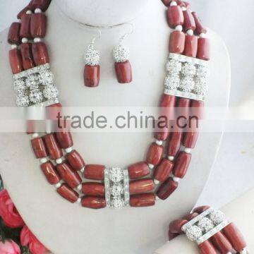 Free shipping!!! your own styles by high quality coral jewelry set with necklace earrings and bracelet