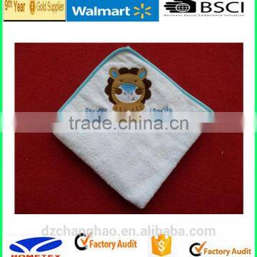 BSCI AND WALMART COTTON SOFT BABY HOODED TOWEL WITH Embroidered photo-4