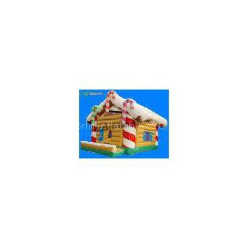 Customized Big Inflatable Christmas Decorations , Inflatable Christmas House