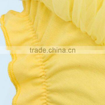 2017 New Hot Sell Summer Yellow Baby Set, Lace Baby Set ,high Quqlity , Romper With Headband With Pettiskirt From1 to 2 Years photo-3