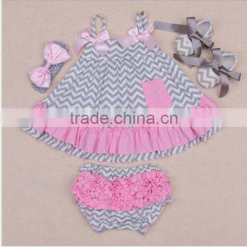 Baby Girl Infant 4pcs Clothing Sets Suit Inf photo-2