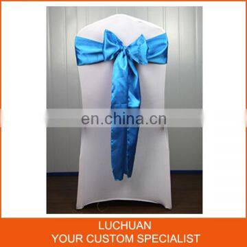 New Arrival Cheap Wedding Decorative High Quality Aqua Chair Sashes photo-6