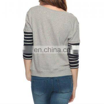 CHEFON Women Long Striped Sleeve Pullover Sweatshirt CFH034 photo-3