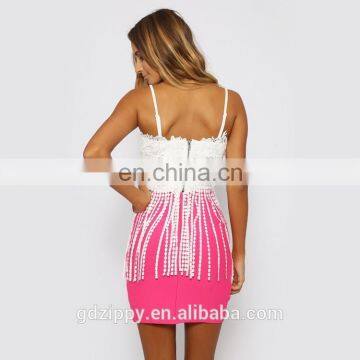 New Fashion Design Tops Women White Tops in Tassel photo-4