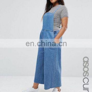 women jumpsuit 2016 denim wide leg jean pants wholesale price