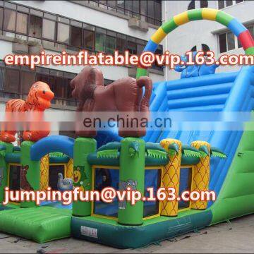 Lovely animals slide inflatable medium-sized slide ID-SLM032