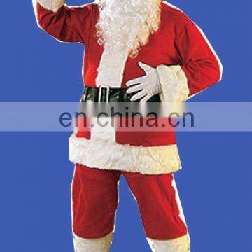 2012 fashion flannel christmas suit for adult christmas deoration