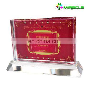 Personalized 3d glass photo frame for sublimation printing hot sale