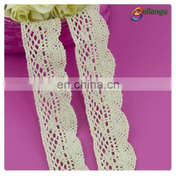 3.5cm cloth trims 100% cotton off white lace for blouse and skirt