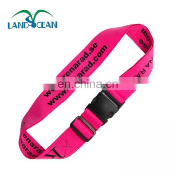 2018 Cheap luggage strap clip , custom officer use luggage belt for airport