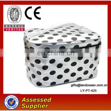 fashion PU silver cosmetic bag