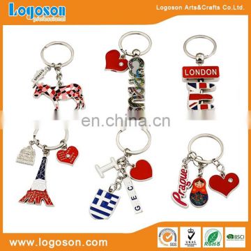 High quality keychains supplier Logoson custom colorful shape keychain