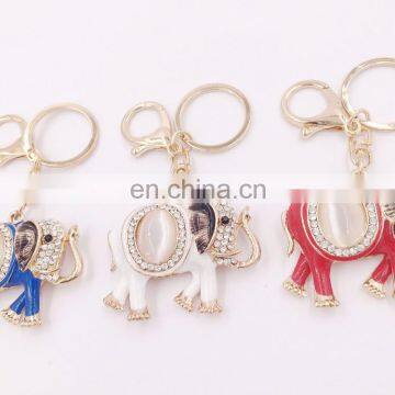 Bejeweled Elephant Shape Key Chain Lovely Pendant Key Ring Elephants Keychain photo-4