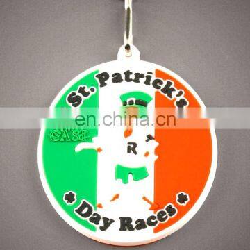 custom made sports event PVC Rubber plastic medal