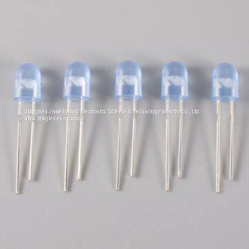 5mm Oval Blue Light Ultra Brightness Diffused Lens Led for Display Screen photo-2