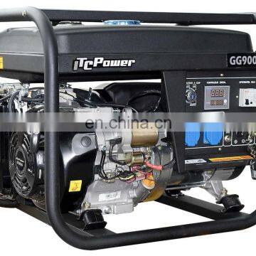 6Kw/6kva/16hp single phase electric gasoline generator genset price