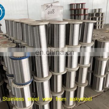 stainless steel wire 201,304,316 410 Polished Flat Stainless Steel Wire in Coil