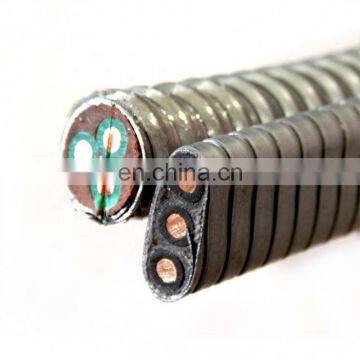 QYEQ Flat ESP Power Cable, 3 Core Submersible Pump Cable High Temperature And Oil Resistance Cable