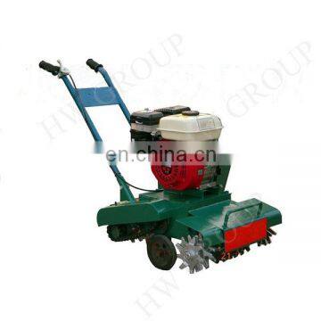 Portable floor cleaning machine for concretion with blade