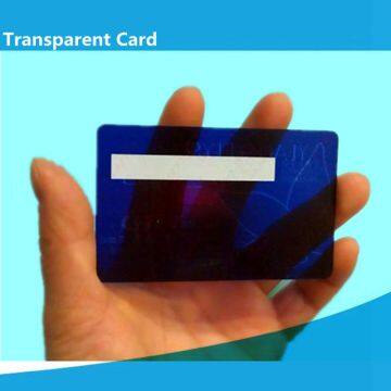 PVC plastic transparent bussiness IC card