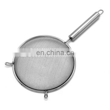 Stainless Steel Kitchen Tool Mesh Strainer With handle