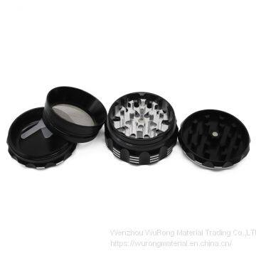 D63MM&H50MM Aluminium Alloy 4-layers White Line Kito Logo Printed Smoking Grinder Tobacco Grinder Smoking Accessories photo-3