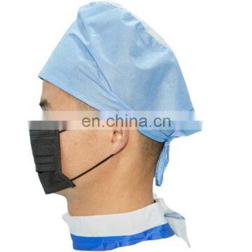 Manufacturer Disposable Face Shield Earloop Facemask Black Medical Facemask photo-2