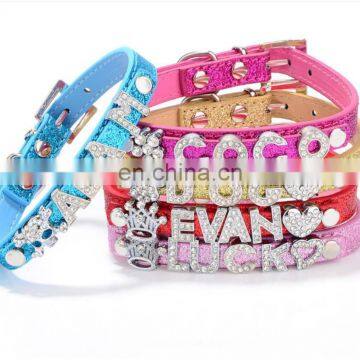 DIY Words Decorated Pet PU Collar Leash Training Dog Pulling Rope Pet Neck Chain Pet Supplies photo-2