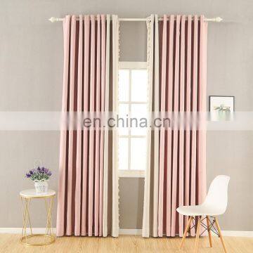 2020 New Arrival Solid Color Thermal Insulated Blackout Curtain for Hotel Room/