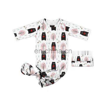 Boy Robot Printed Knotted Gown Baby Sleep Gown Sleep Wear photo-3