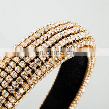 Новые яркие кристальные повязки для головы с блестками, наволоченные повязки для головы для вечеринок, свадебных украшений для волос женщин. Аксессуары для волос, головные украшения 2021 года photo-7