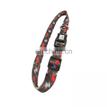 Graffiti pet collar durable and soft dog collar walking dog outdoor collar