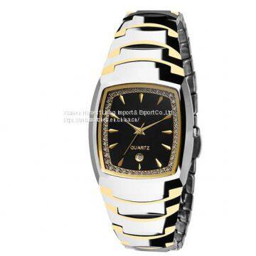 Wholesale Women's&Men's Fashion Quartz Tungsten Steel Lovers Wrist Watches