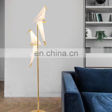 Indoor Modern Hotel Decoration Bird Shade Led Standing Floor Lamp Lampara de Pie Moderna photo-2