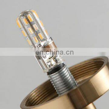 Современный золотой новый дизайн домашнего декора. Простой стеклянный шар, настольная или настенная лампа photo-3