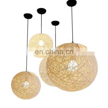 Hot Sale Modern Rattan Pendant Lamp Cotton Home Lighting From Zhongshan photo-6