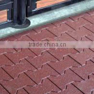 Rubber paver blocks