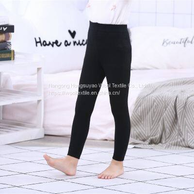 Hot Selling Winter Season Kids' Autumn Cashmere Fabric Pants Warm Trousers photo-4