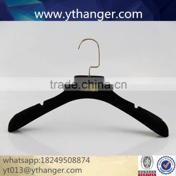 CY-626 Grey Suit Velvet Hanger on Shoulder Flocking Velvet Hanger for Wholesale Clothes photo-4