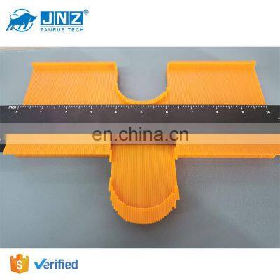 JNZ wholesale 6 inch metal contour gauge adjustable tighten gauge contour orange profile tool with lock