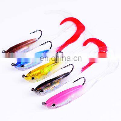 New type lead fish 5 colors soft fish 10CM-14.7G lure fishing tackle for export