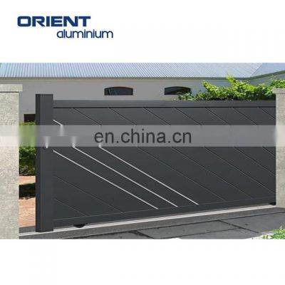 House Metal Aluminum Sliding Gate, Latest Main Design Driveway Sliding Gates, Automatic Entrance Sliding Driveway Gate Home