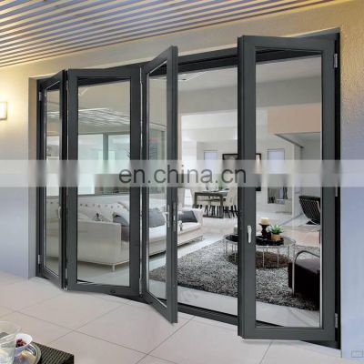 2021 latest design double glazed interior soundproof folding doors