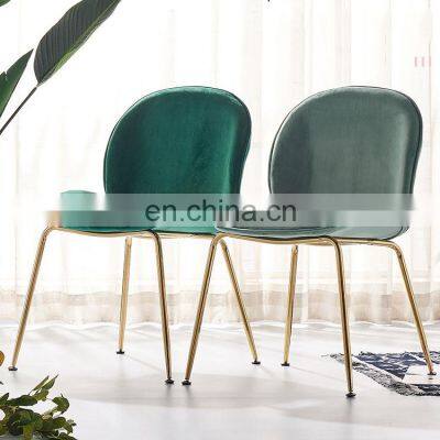 Dining Chair Wholesale Gold Luxury Nordic Cheap Indoor Home Furniture Dining Room Restaurant Metal Velvet Modern Dinning Chair