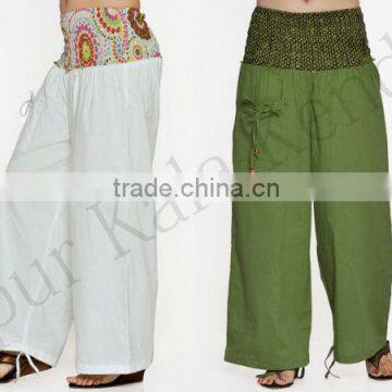 2014 COTTON BOHO HAREM PANTS STYLE BAGGY BALLOON CASUAL PANTALON HAREM SHIRRED WAIST