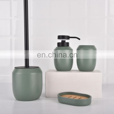 2022 Nordic Design 4 piece Resin  Bathroom Accessories Sets